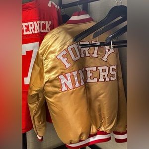 Authentic NFL JACKET San Francisco 49ers Gold